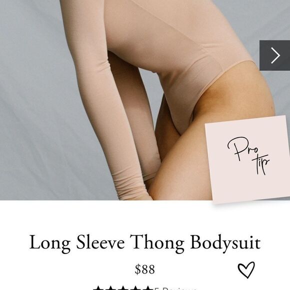 NWT The Kit Undergarments Long-sleeve Black Thong Bodysuit in dust bag Size 2 - Picture 4 of 10